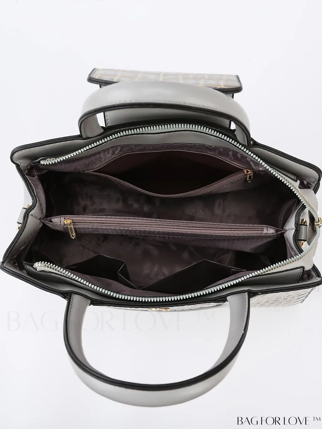 BagForLove - Large Capacity Crocodile Pattern Handbag: Fashionable, Elegant, and Versatile