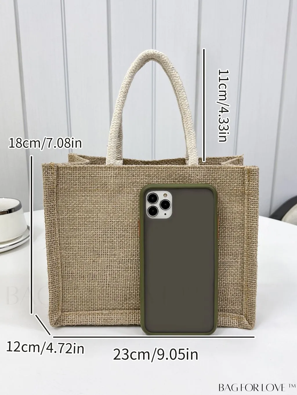 BagForLove - Linen Tote Bag with Generous Storage Space