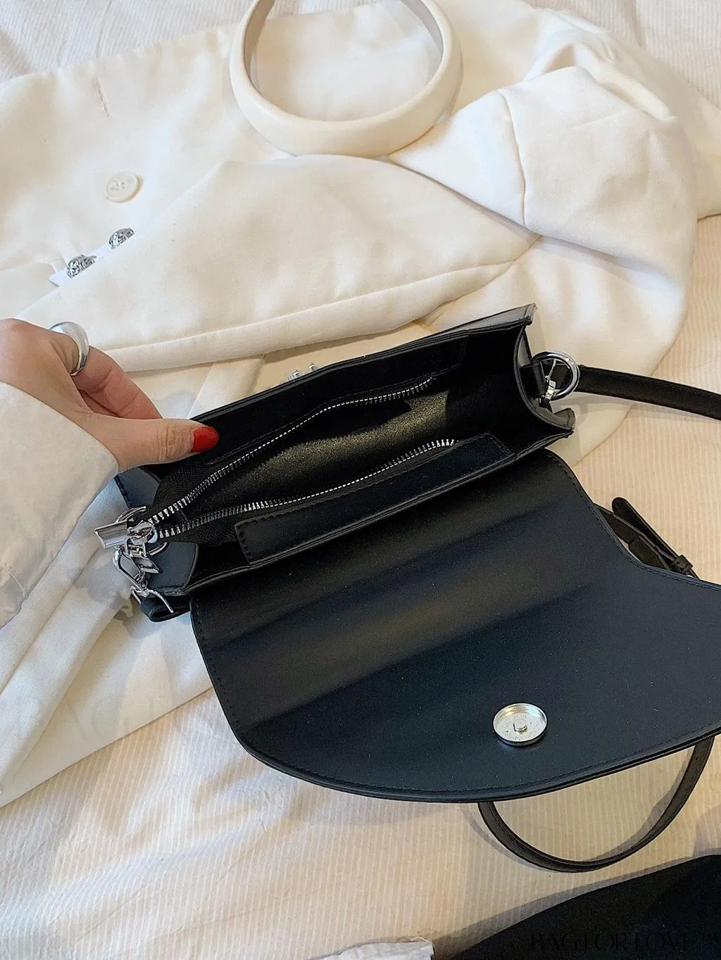 BagForLove - Medium Square Top Handle Bag - Sleek and Streamlined Design