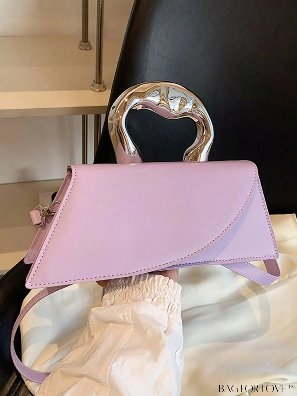 BagForLove - Medium Square Top Handle Bag - Sleek and Streamlined Design