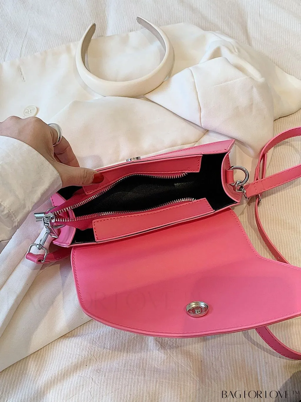 BagForLove - Medium Square Top Handle Bag - Sleek and Streamlined Design