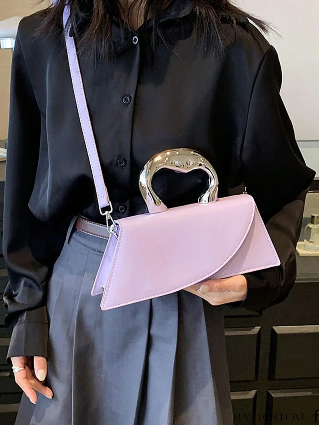 BagForLove - Medium Square Top Handle Bag - Sleek and Streamlined Design