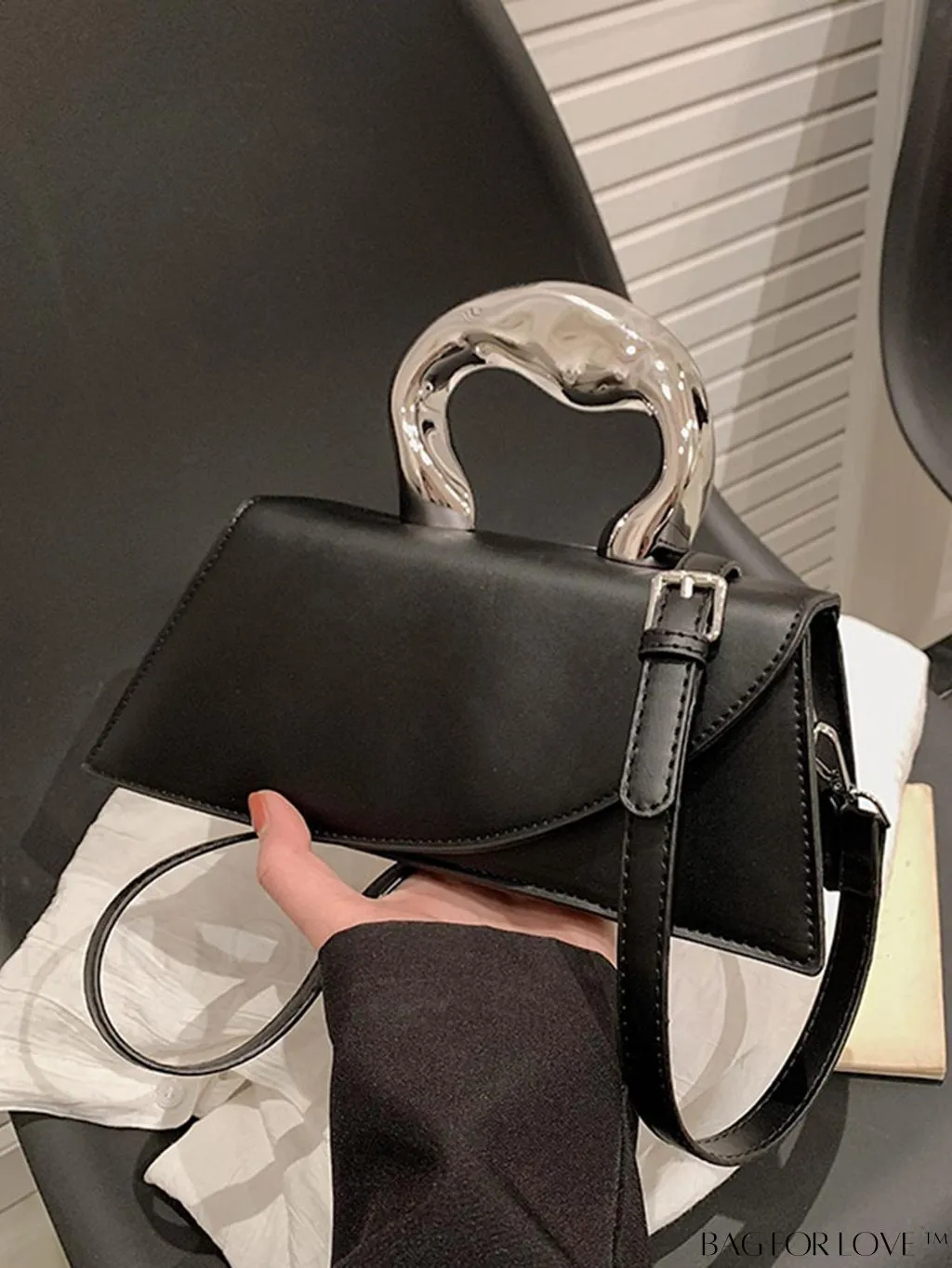 BagForLove - Medium Square Top Handle Bag - Sleek and Streamlined Design