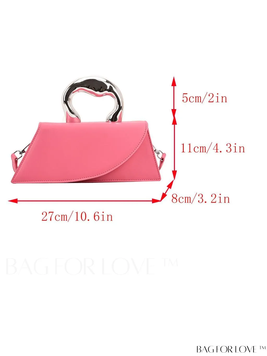 BagForLove - Medium Square Top Handle Bag - Sleek and Streamlined Design