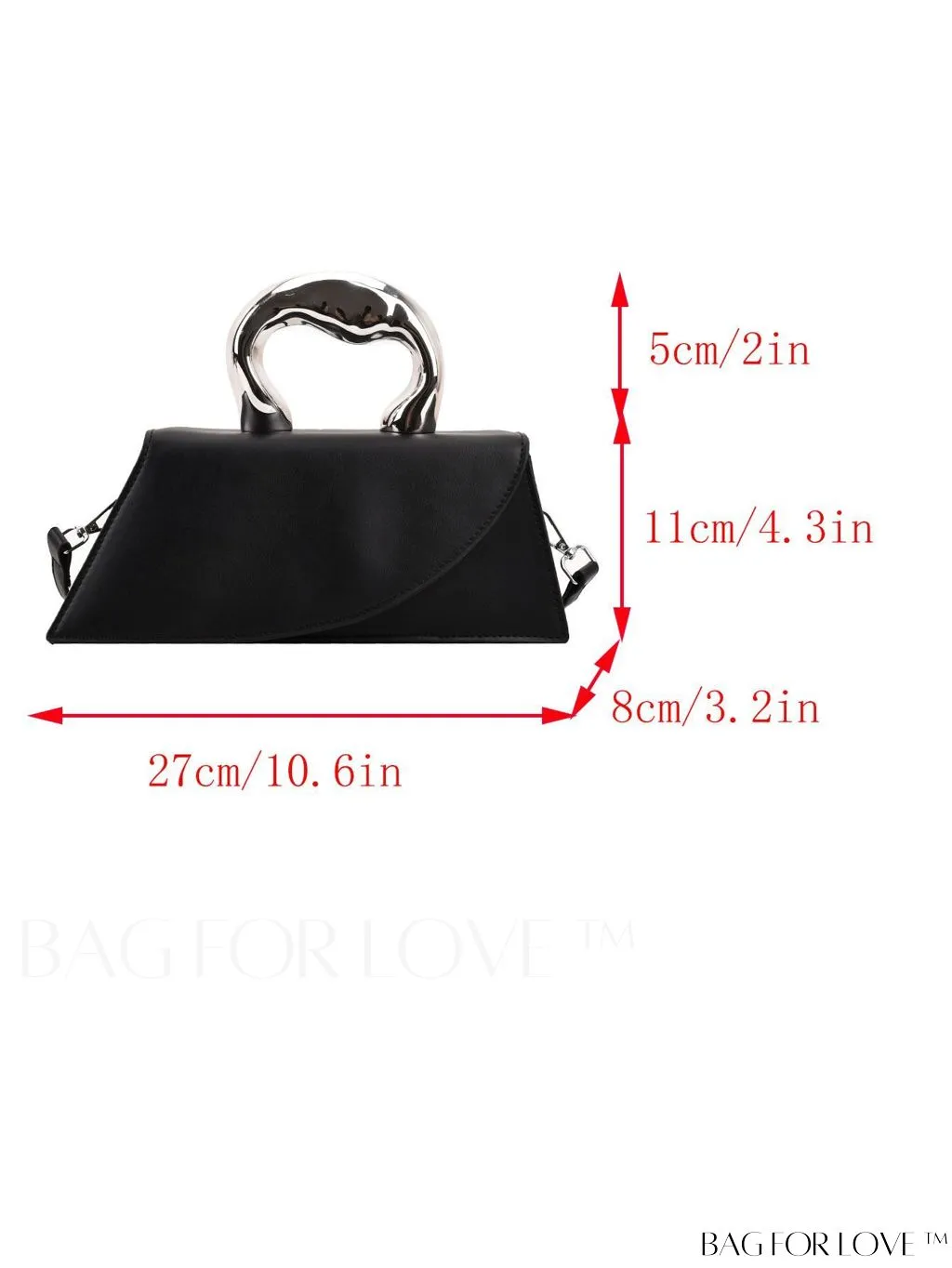 BagForLove - Medium Square Top Handle Bag - Sleek and Streamlined Design