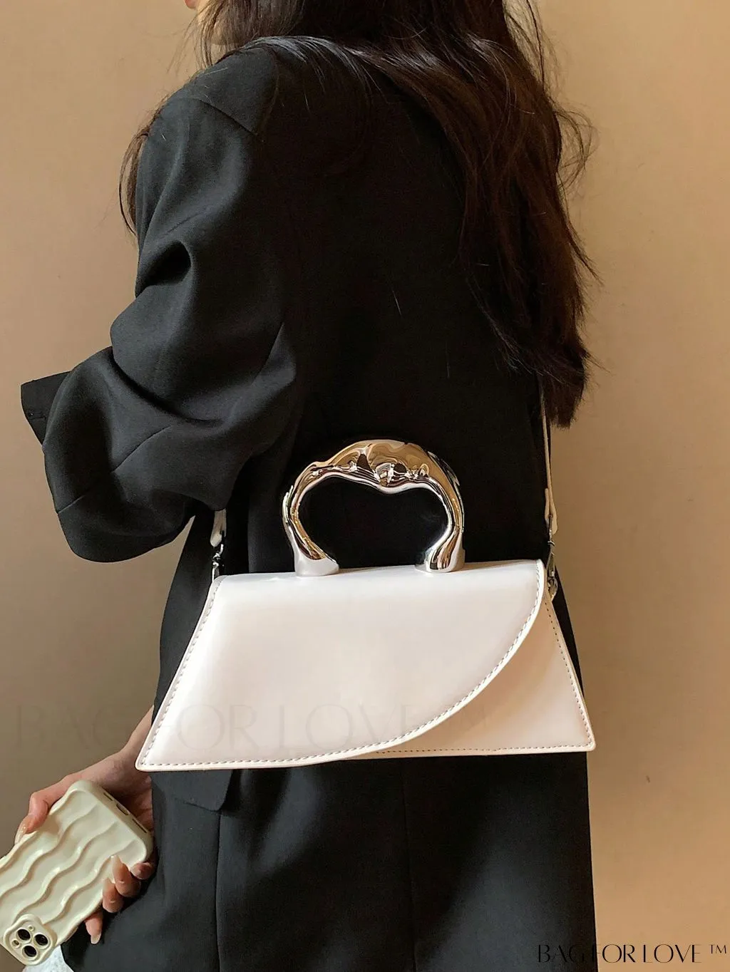 BagForLove - Medium Square Top Handle Bag - Sleek and Streamlined Design