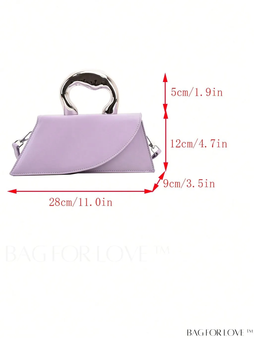 BagForLove - Medium Square Top Handle Bag - Sleek and Streamlined Design
