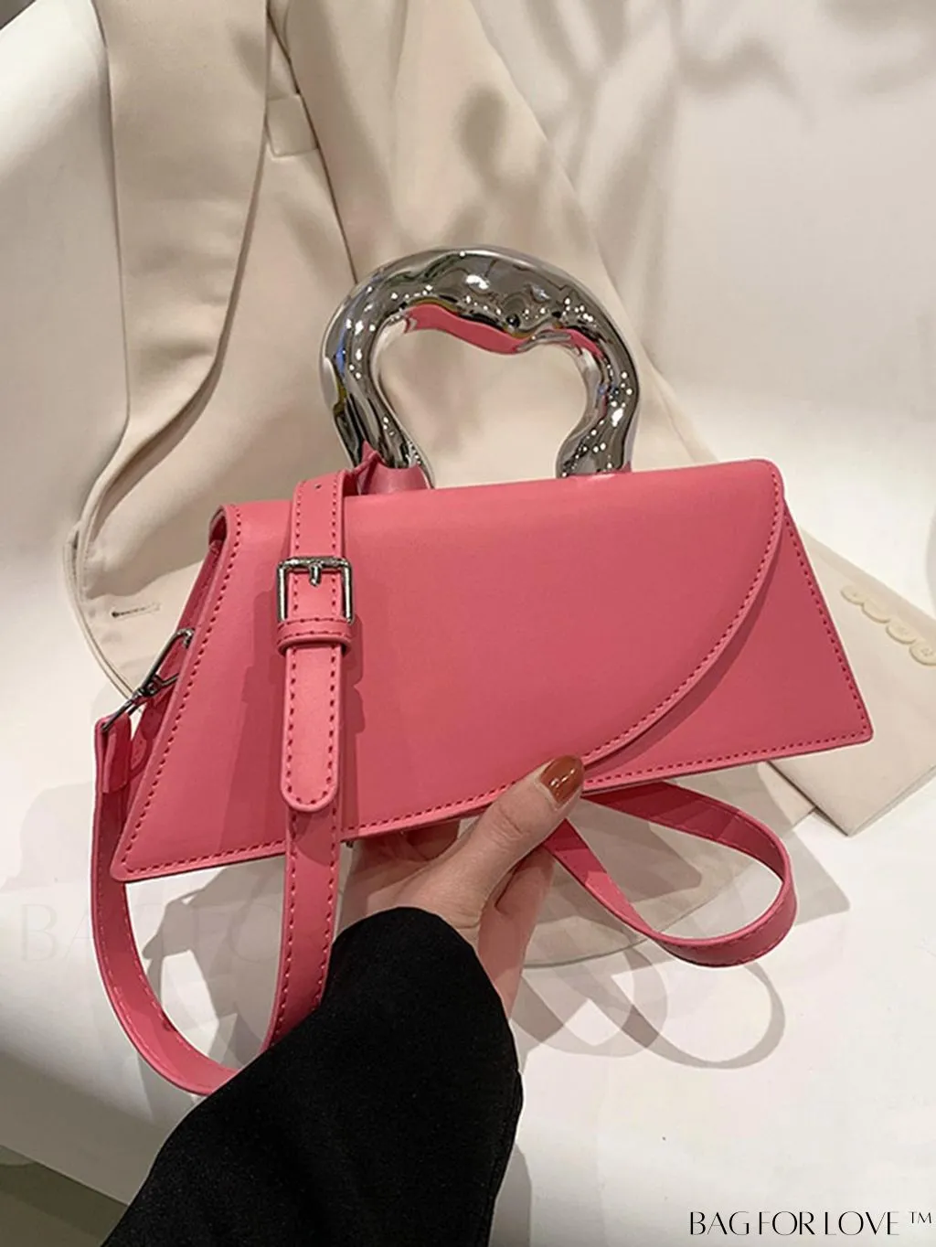 BagForLove - Medium Square Top Handle Bag - Sleek and Streamlined Design