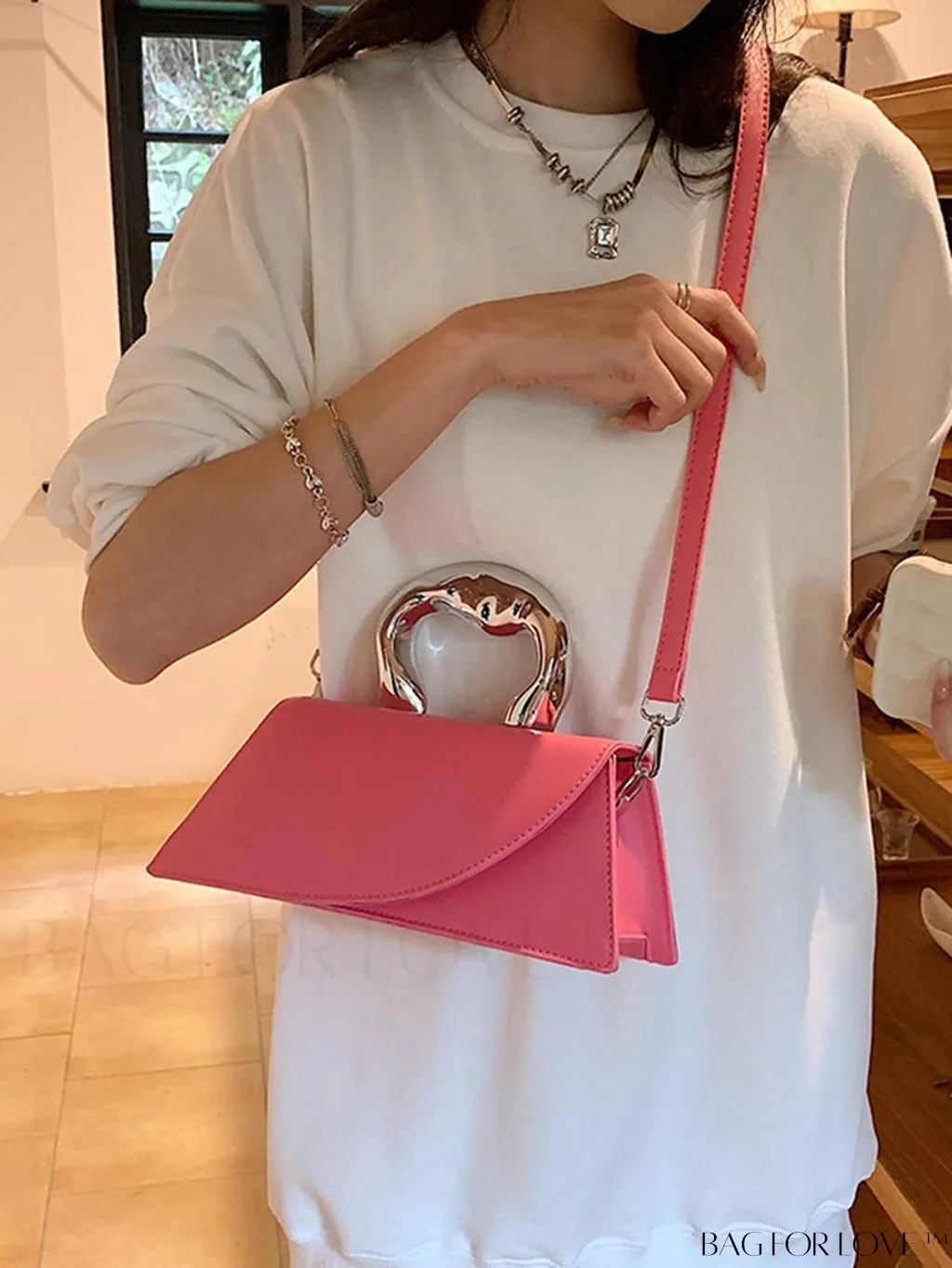 BagForLove - Medium Square Top Handle Bag - Sleek and Streamlined Design