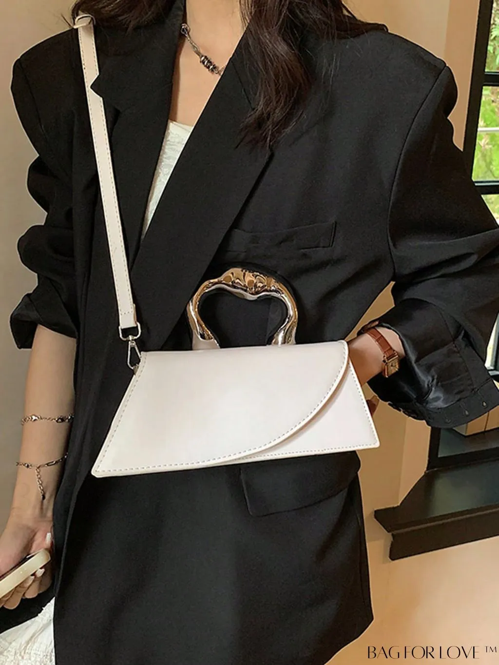 BagForLove - Medium Square Top Handle Bag - Sleek and Streamlined Design