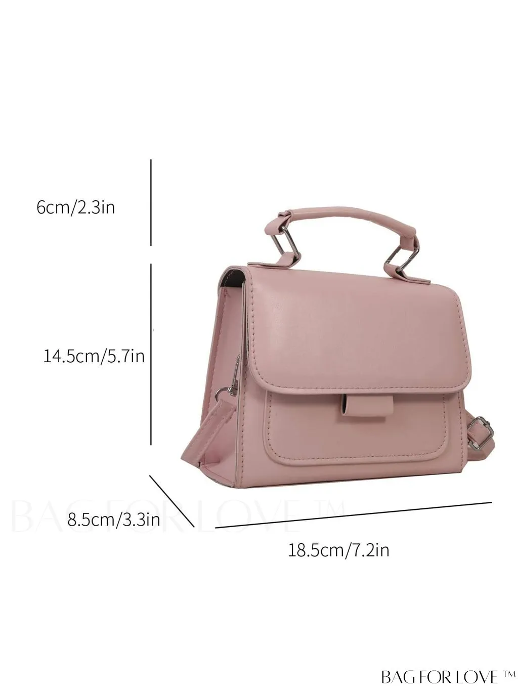 BagForLove - Mini Fashion Brand Womens Crossbody Bag: Lightweight PU Leather Handbag for Summer Travel