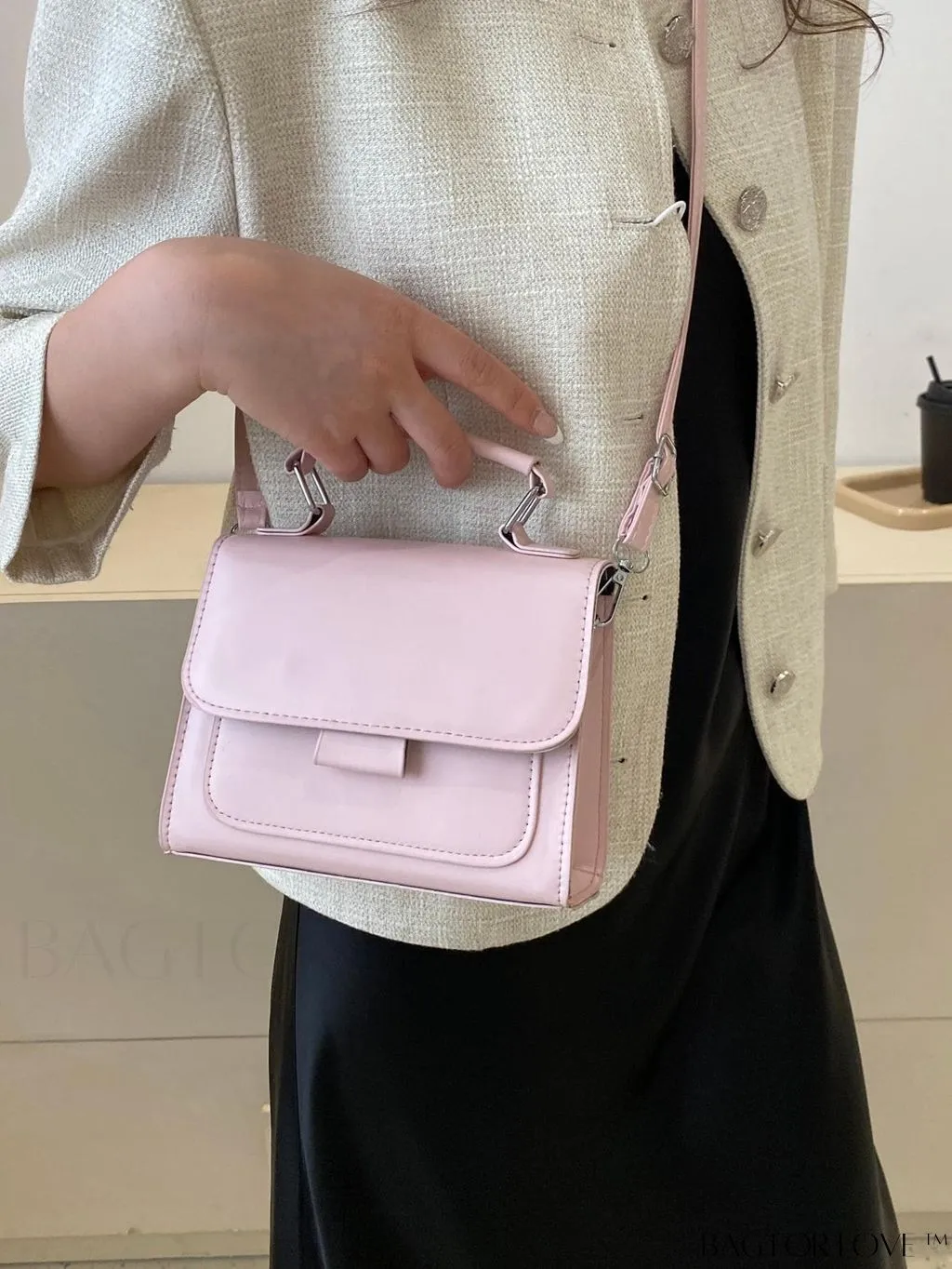BagForLove - Mini Fashion Brand Womens Crossbody Bag: Lightweight PU Leather Handbag for Summer Travel