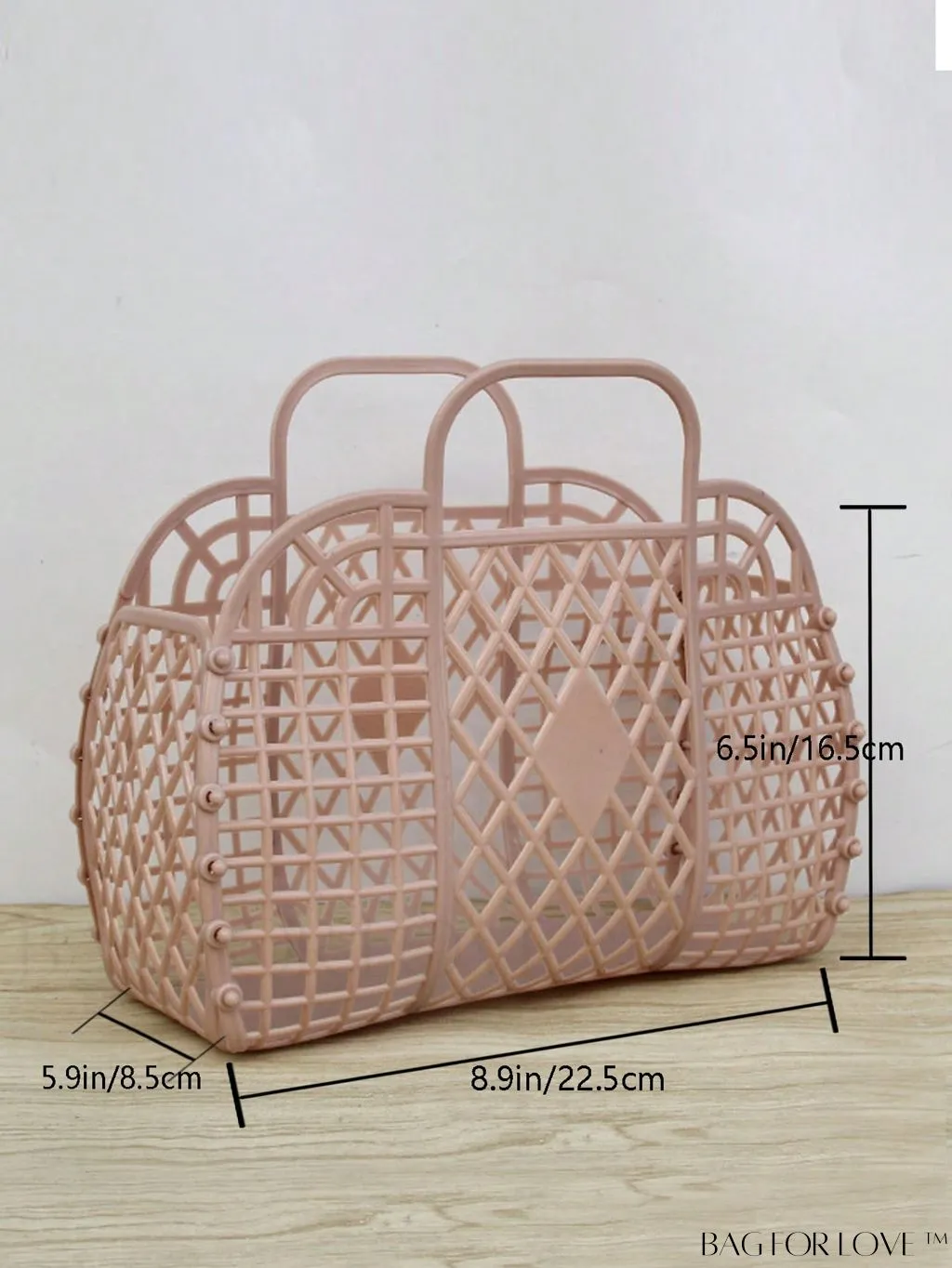 BagForLove - Portable Plastic Shower Bag: Multipurpose Jelly Bag for Beach, Storage & Organization