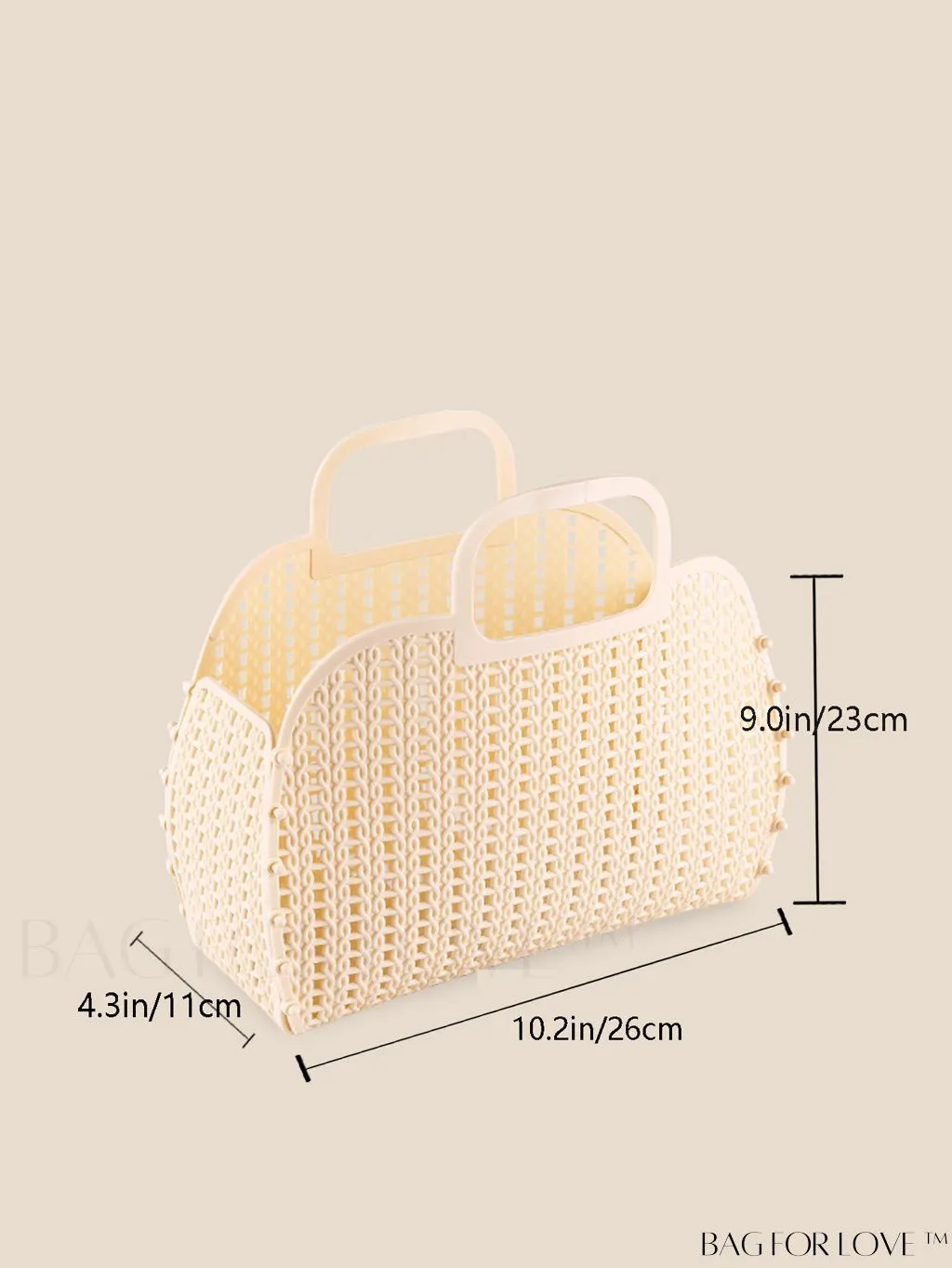 BagForLove - Portable Plastic Shower Bag with Hollow Design for Easy Organization and Beach Storage