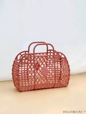 BagForLove - Portable Plastic Shower Bag with Hollow Design for Easy Organization and Beach Storage