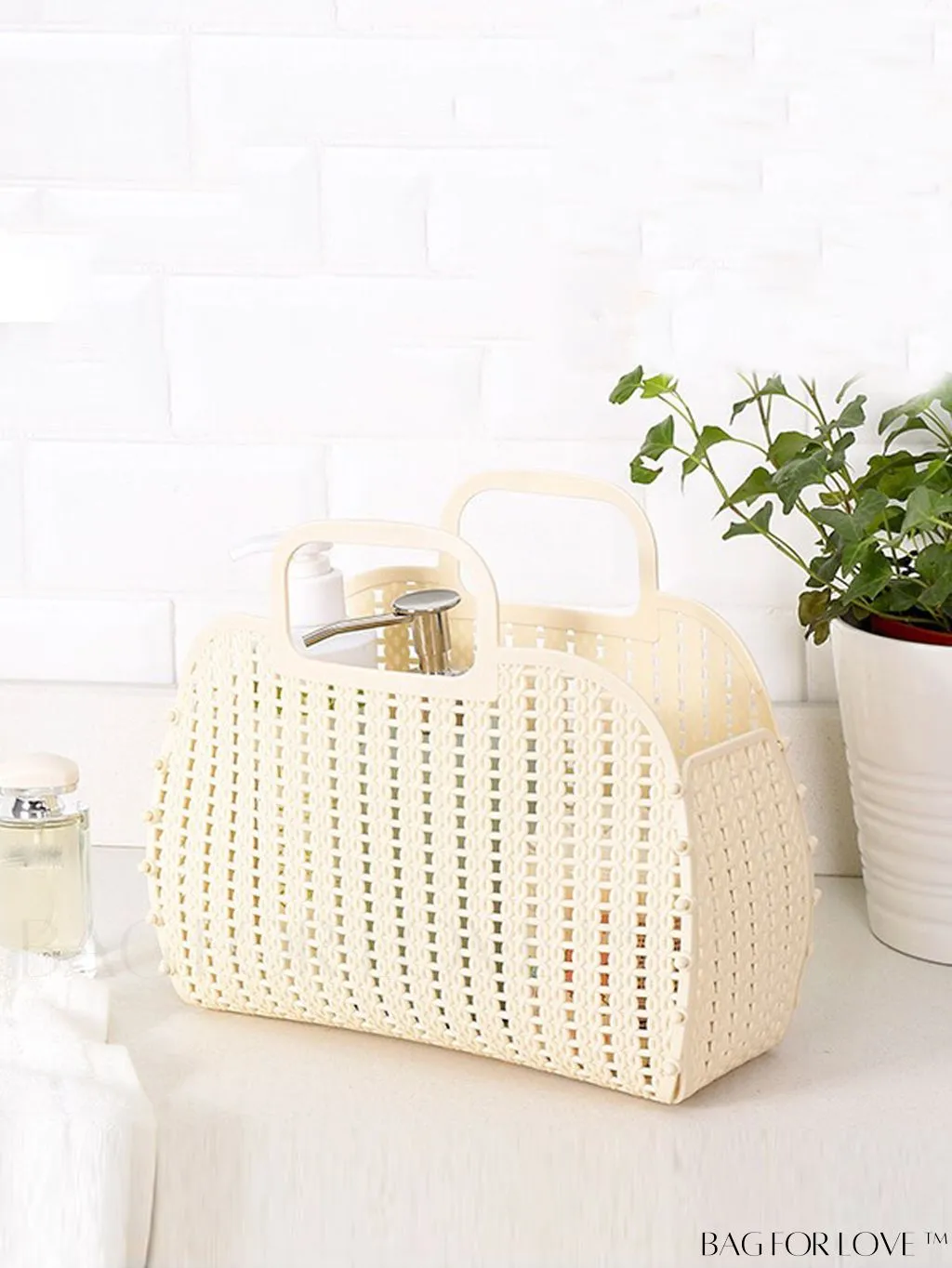 BagForLove - Portable Shower Bag with Hollow Design â Ideal for Beach, Storage, and Organization