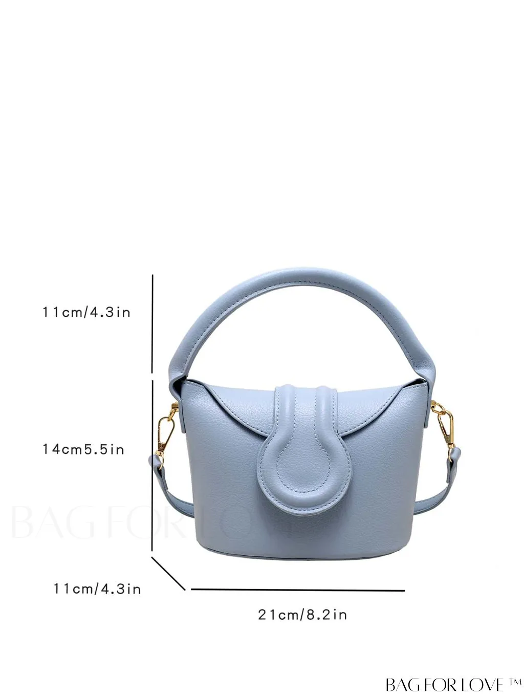 BagForLove - Stylish Adjustable Shoulder Strap Handbag with Flap Top