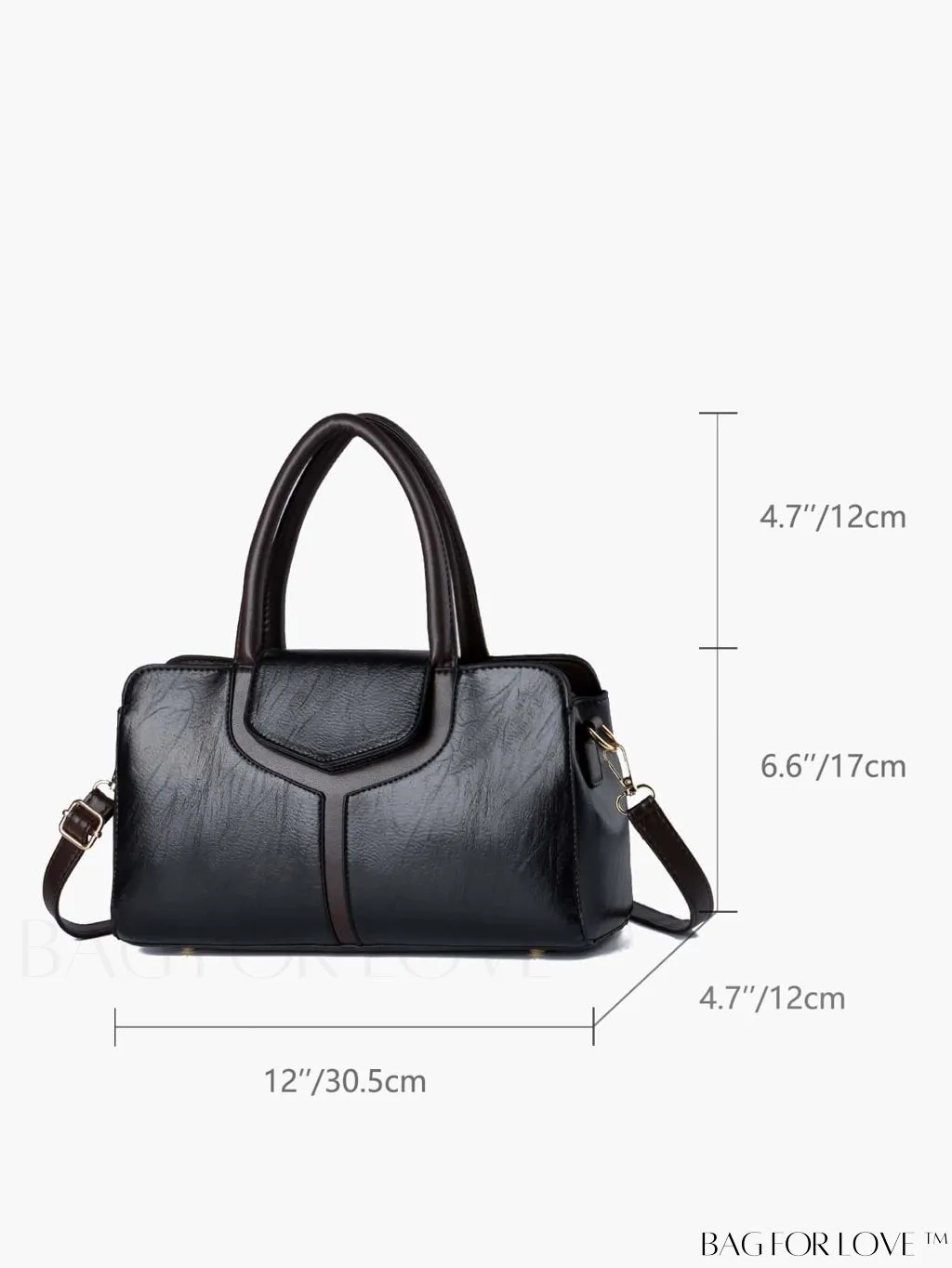 BagForLove - Stylish Color Block Womens Tote Bag in Elegant PU Leather