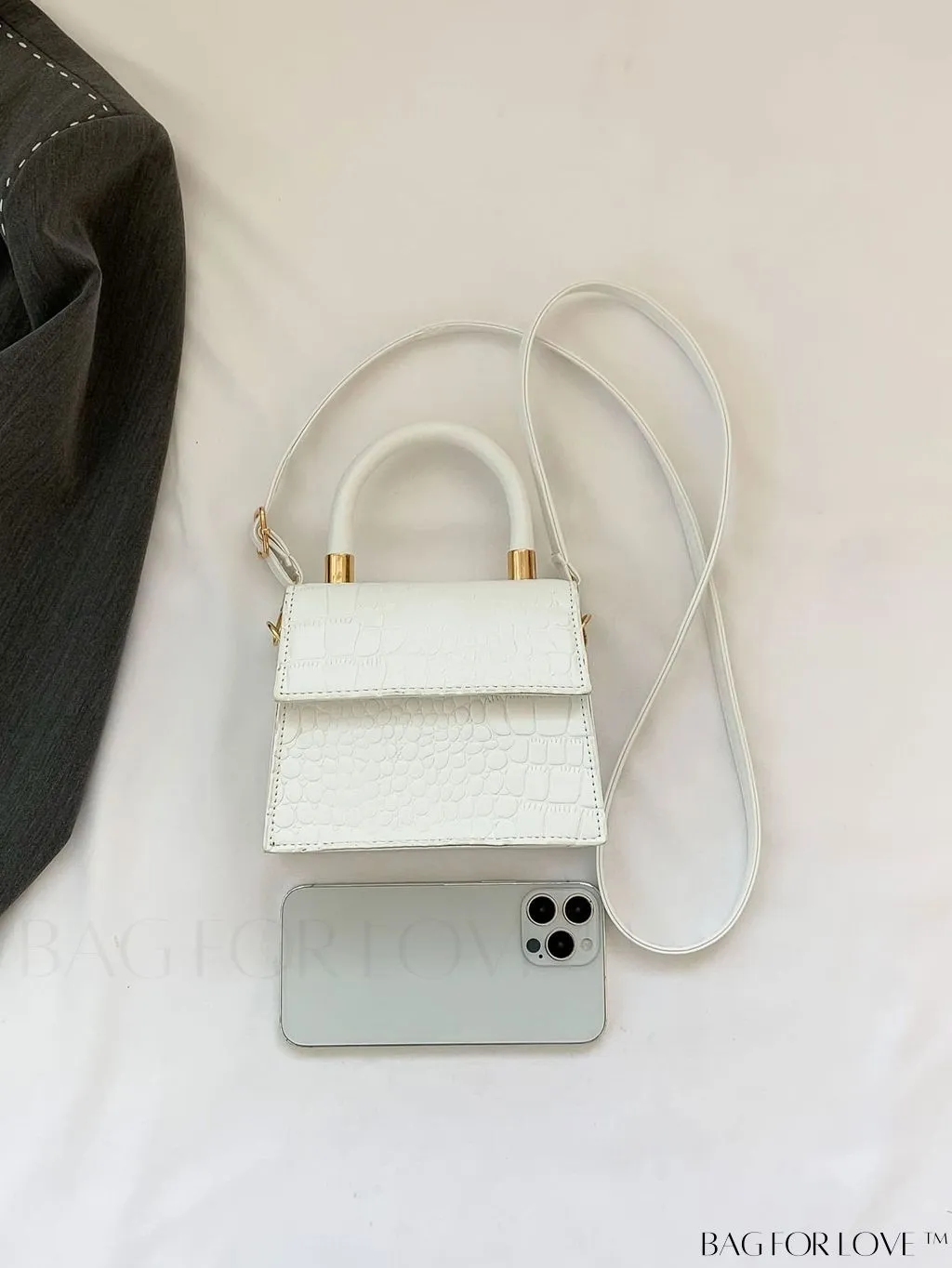 BagForLove - Stylish Compact PU Handbag with Flap Design - Mini Square