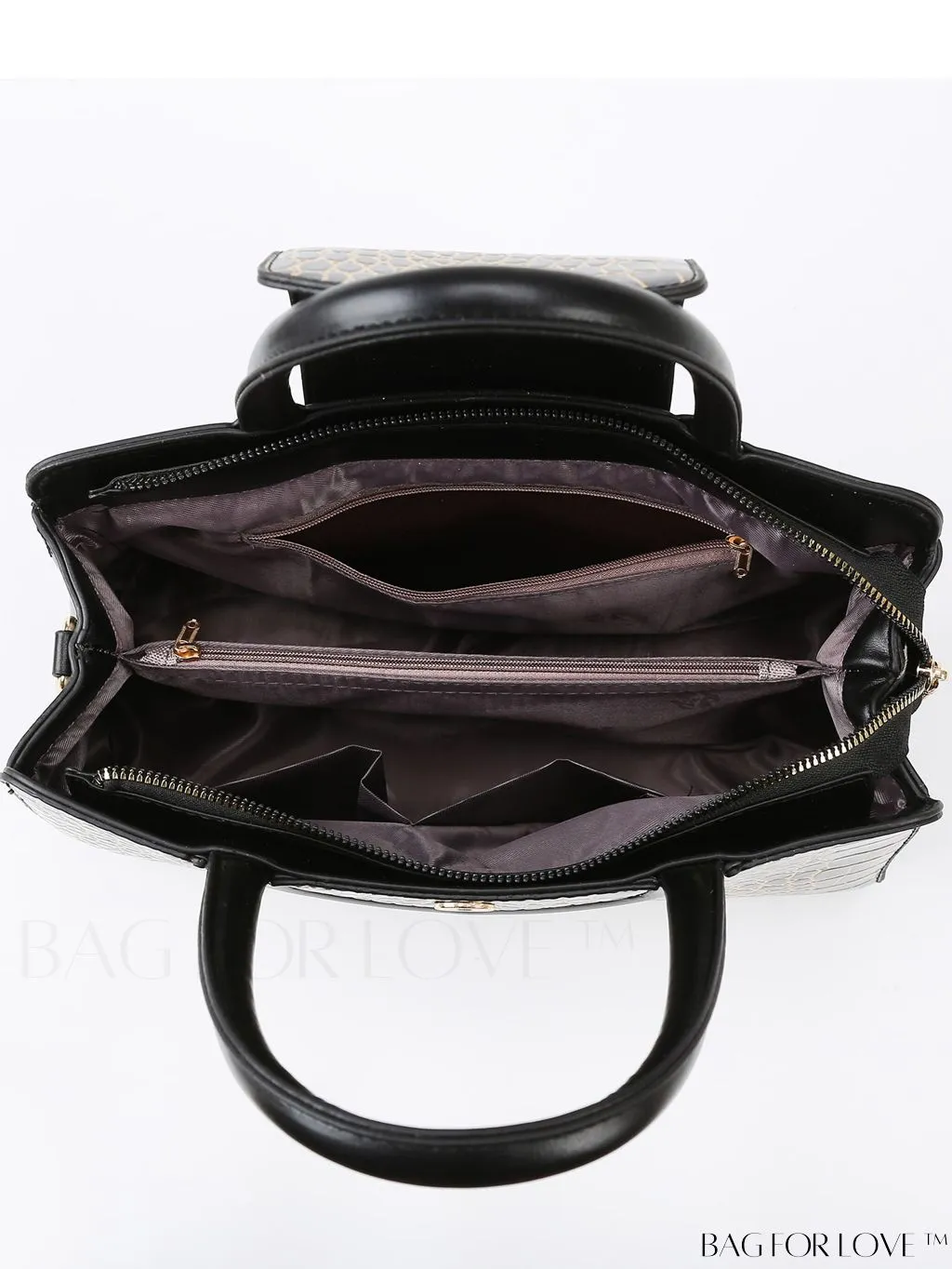 BagForLove - Stylish Crocodile Pattern Handbag: Fashionable, Spacious, and Versatile Crossbody Purse