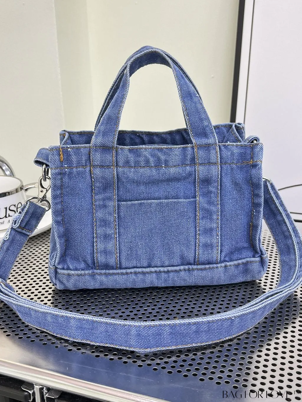 BagForLove - Stylish Denim Bag with Exquisite Stitch Detailing
