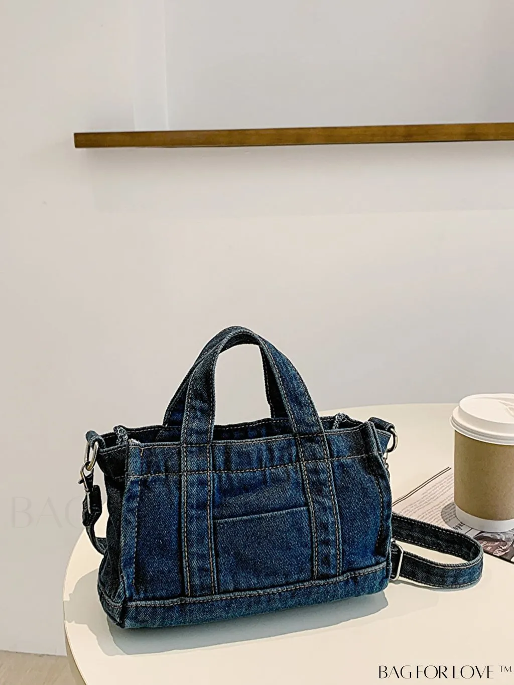 BagForLove - Stylish Denim Bag with Exquisite Stitch Detailing