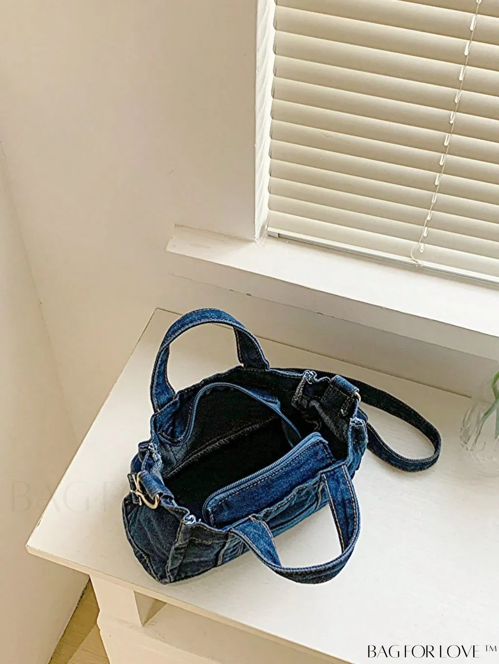 BagForLove - Stylish Denim Bag with Exquisite Stitch Detailing