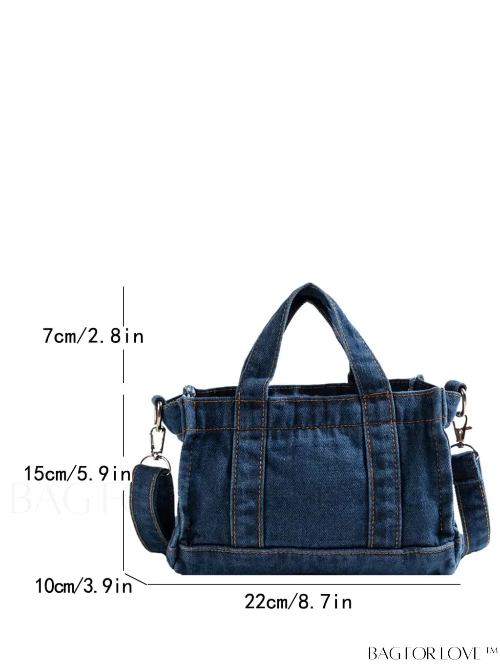BagForLove - Stylish Denim Bag with Exquisite Stitch Detailing