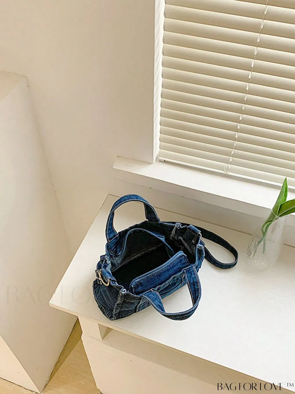 BagForLove - Stylish Denim Tote for Women - Casual Fashion Handbag with Shoulder Strap