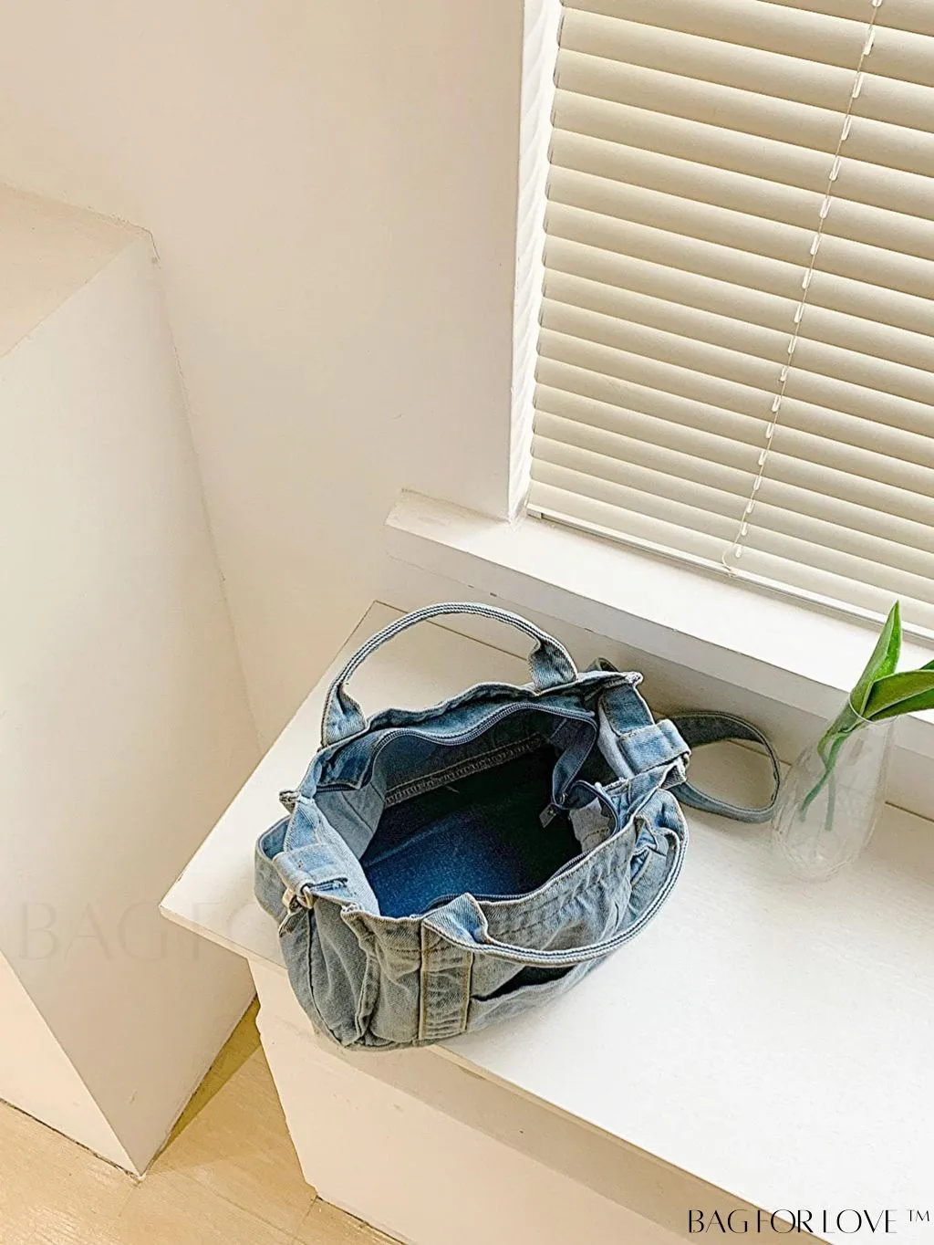BagForLove - Stylish Denim Tote for Women - Casual Fashion Handbag with Shoulder Strap