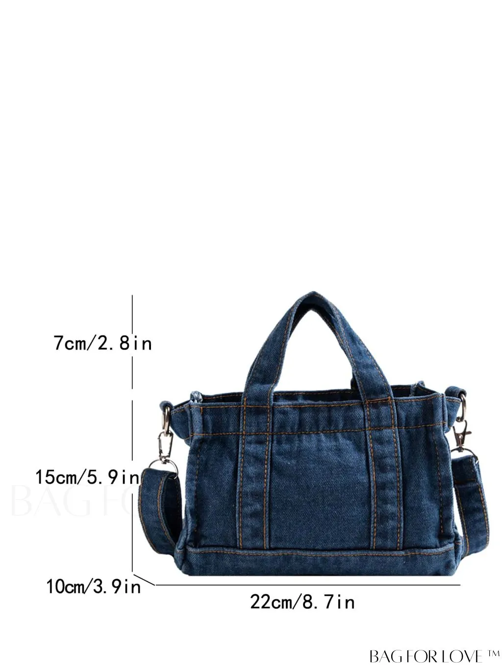 BagForLove - Stylish Denim Tote for Women - Casual Fashion Handbag with Shoulder Strap
