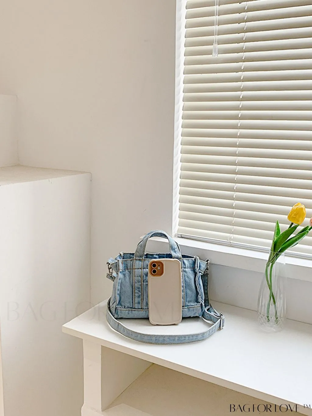 BagForLove - Stylish Denim Tote for Women - Casual Fashion Handbag with Shoulder Strap