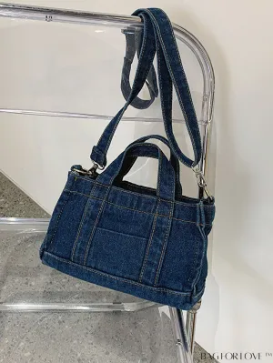 BagForLove - Stylish Denim Tote for Women - Casual Fashion Handbag with Shoulder Strap