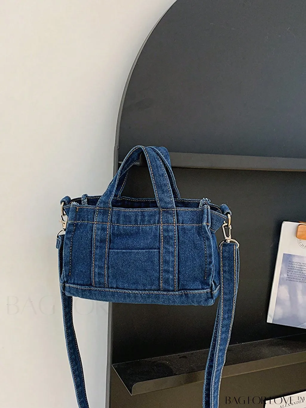 BagForLove - Stylish Denim Tote for Women - Casual Fashion Handbag with Shoulder Strap