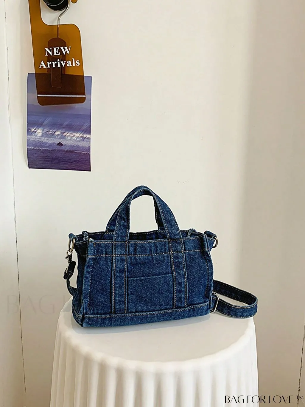 BagForLove - Stylish Denim Tote for Women - Casual Fashion Handbag with Shoulder Strap
