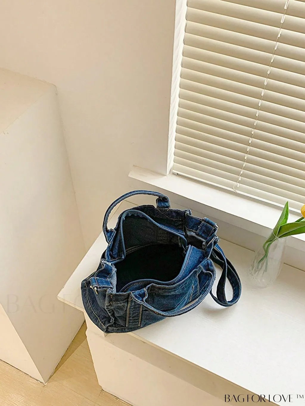 BagForLove - Stylish Denim Tote for Women - Casual Fashion Handbag with Shoulder Strap