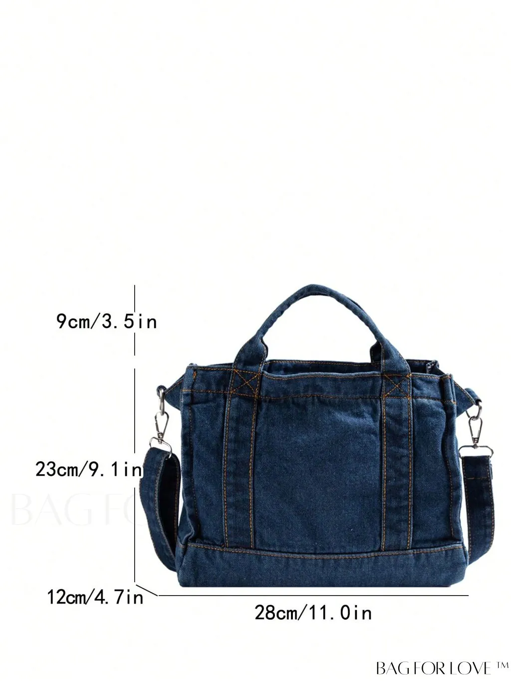 BagForLove - Stylish Denim Tote for Women - Casual Fashion Handbag with Shoulder Strap