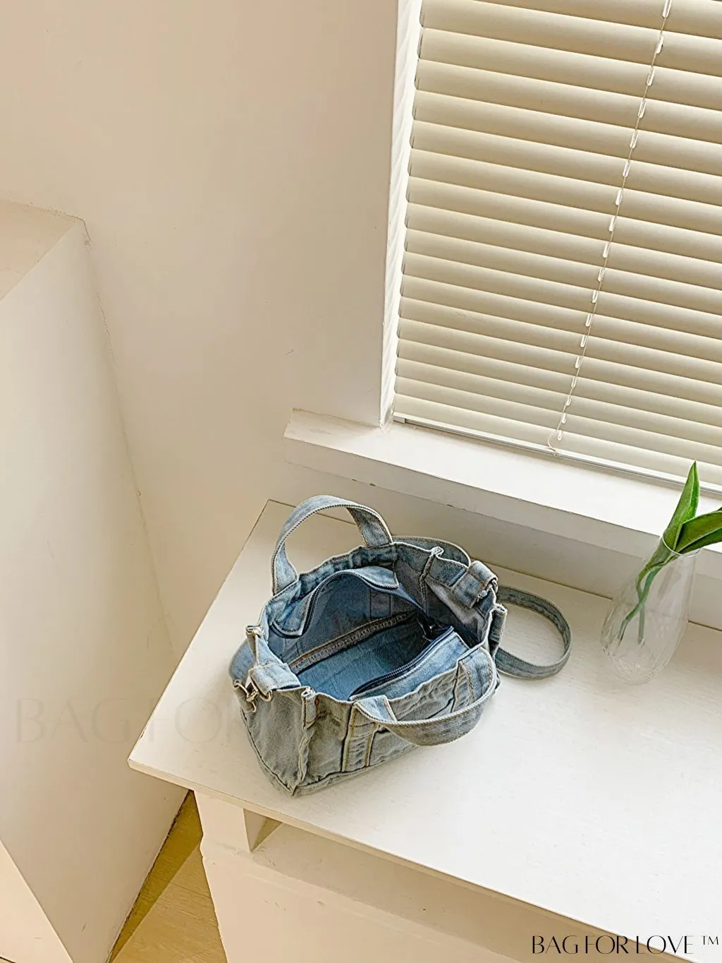 BagForLove - Stylish Denim Tote for Women - Casual Fashion Handbag with Shoulder Strap