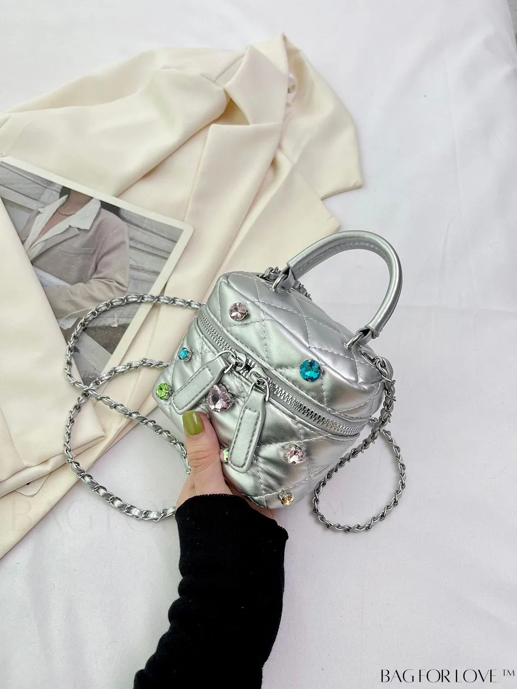 BagForLove - Stylish Diamond Lattice Shoulder Bag: Perfect Crossbody Handbag for Women