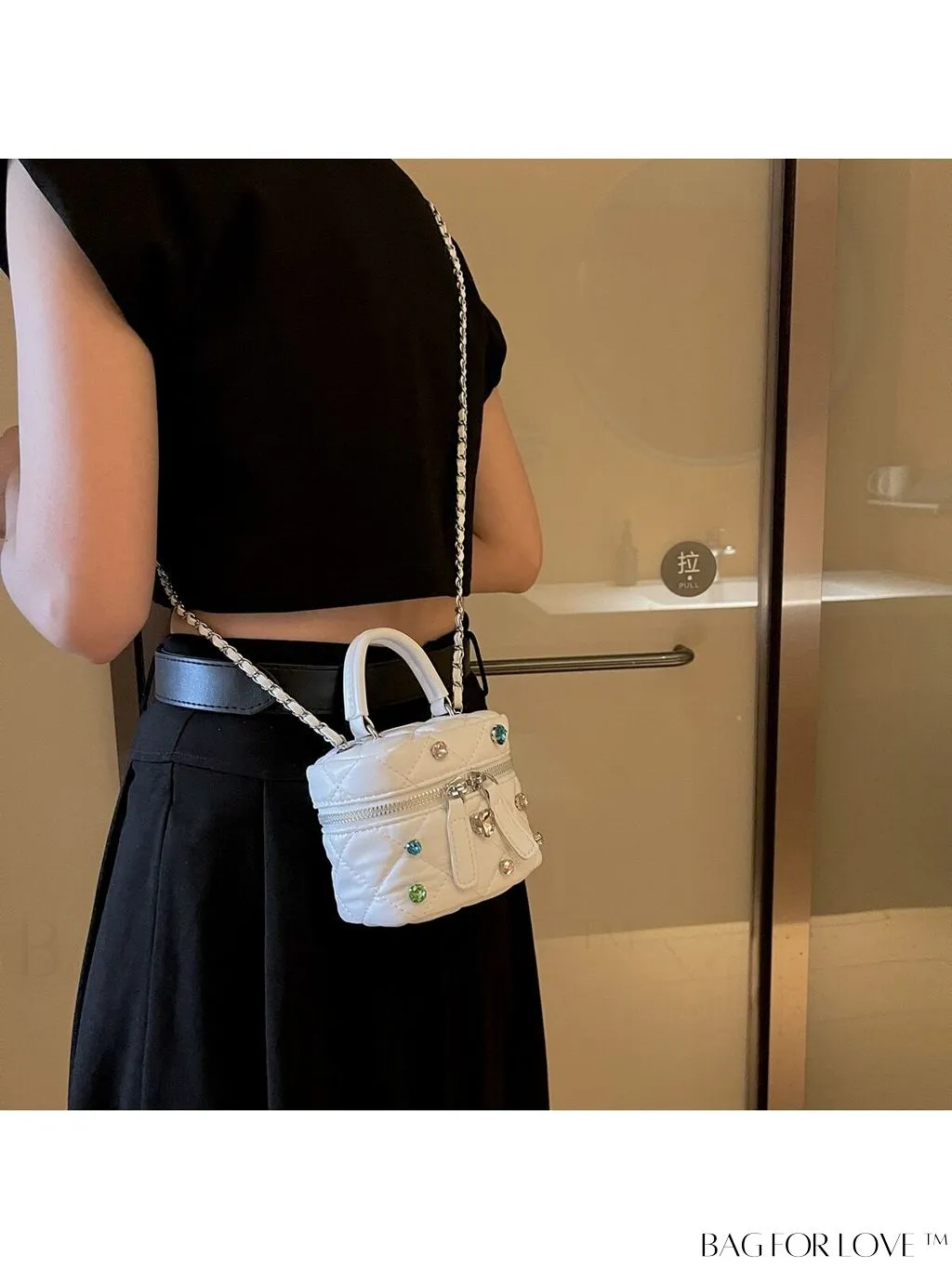 BagForLove - Stylish Diamond Lattice Shoulder Bag: Perfect Crossbody Handbag for Women