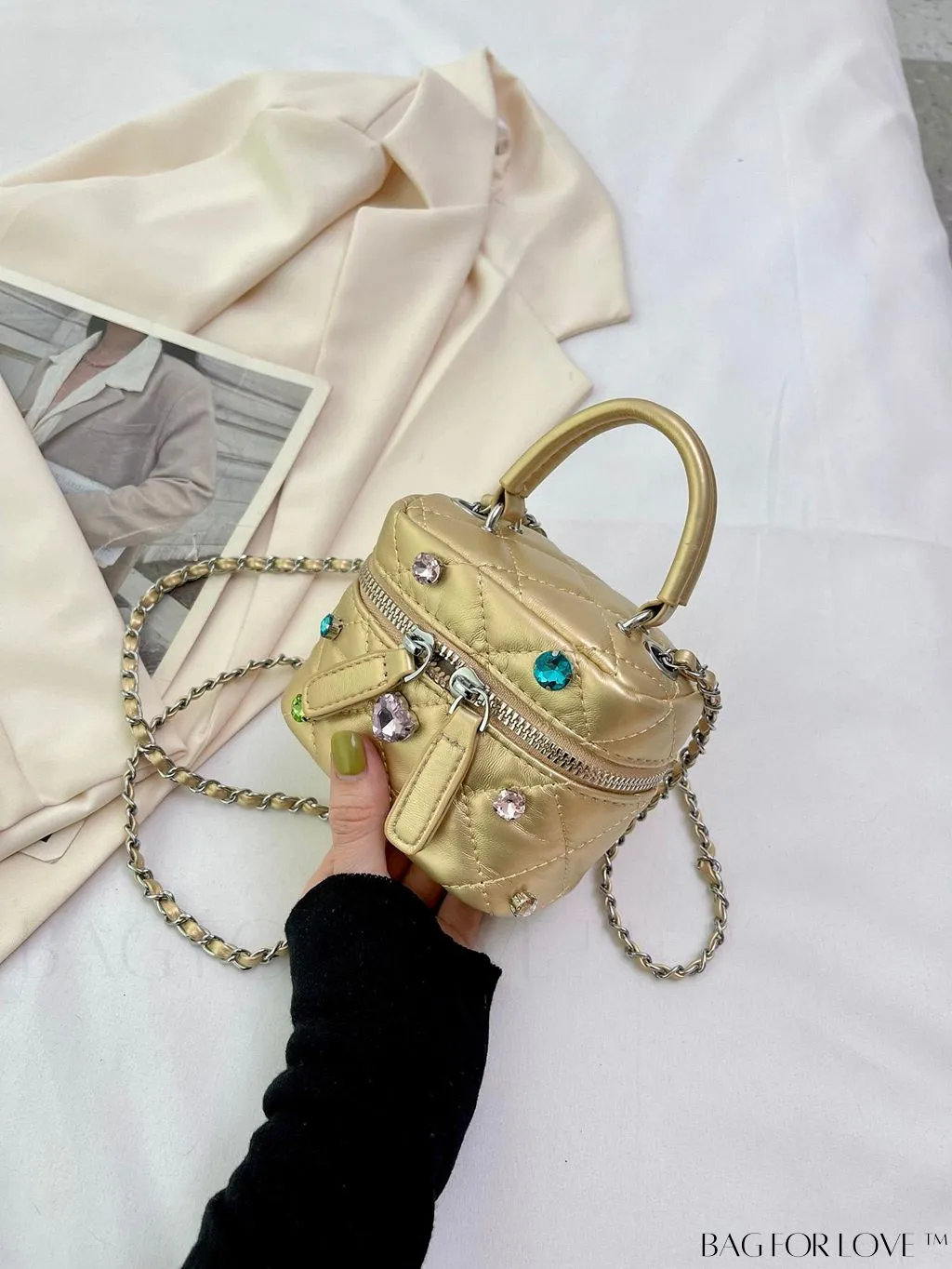 BagForLove - Stylish Diamond Lattice Shoulder Bag: Perfect Crossbody Handbag for Women