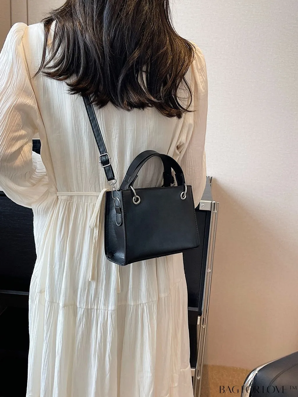 BagForLove - Stylish Mini Square Shoulder Bag - Casual PU Leather Accent