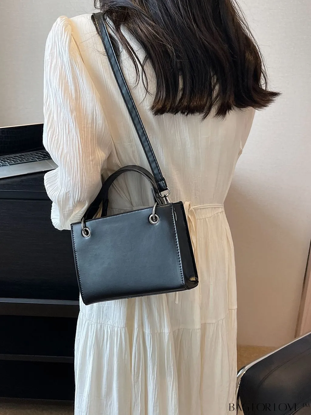 BagForLove - Stylish Mini Square Shoulder Bag - Casual PU Leather Accent