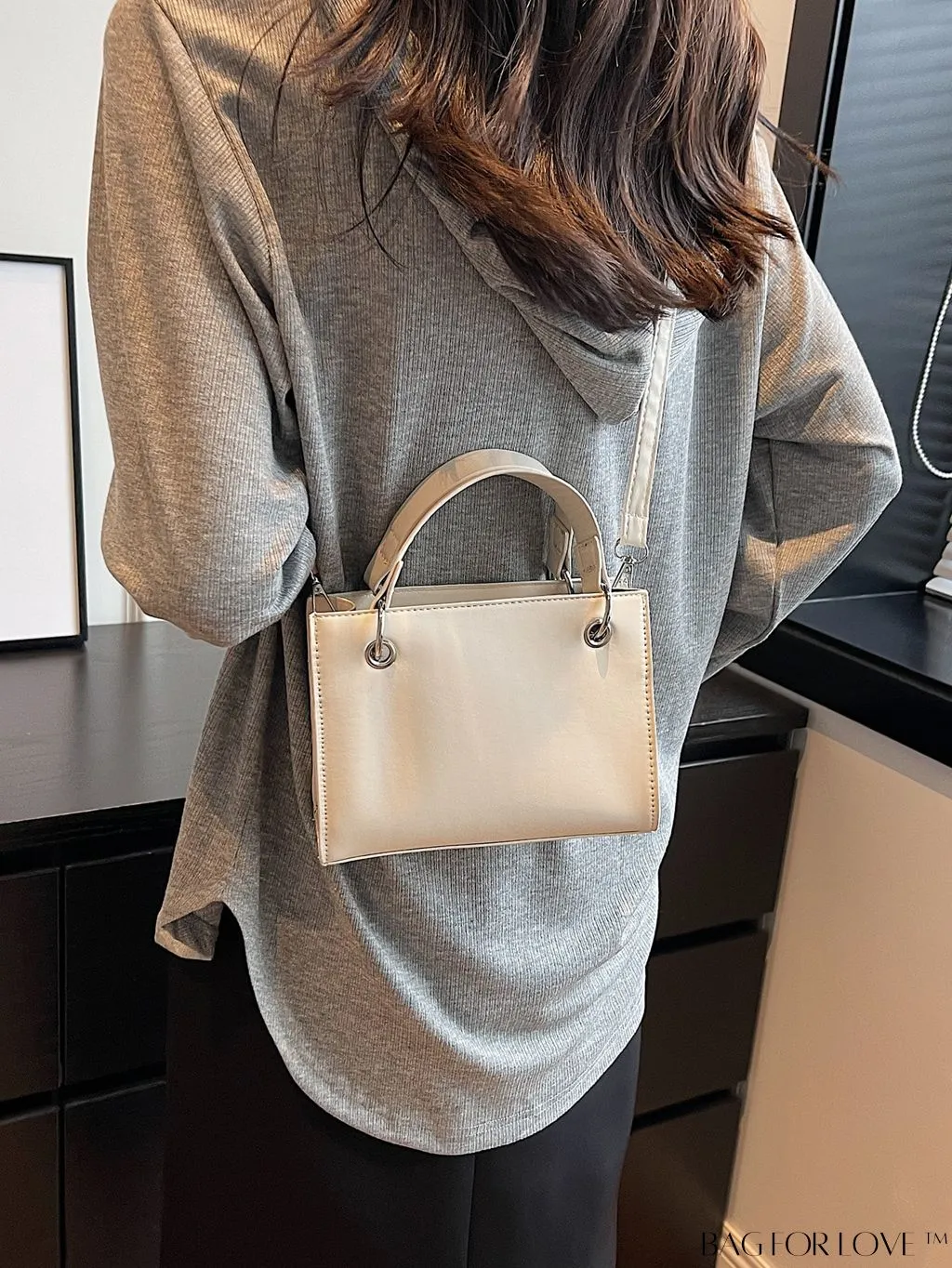 BagForLove - Stylish Mini Square Shoulder Bag - Casual PU Leather Accent