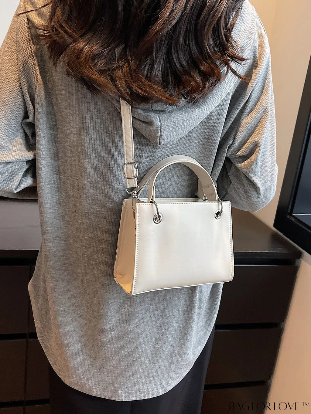 BagForLove - Stylish Mini Square Shoulder Bag - Casual PU Leather Accent
