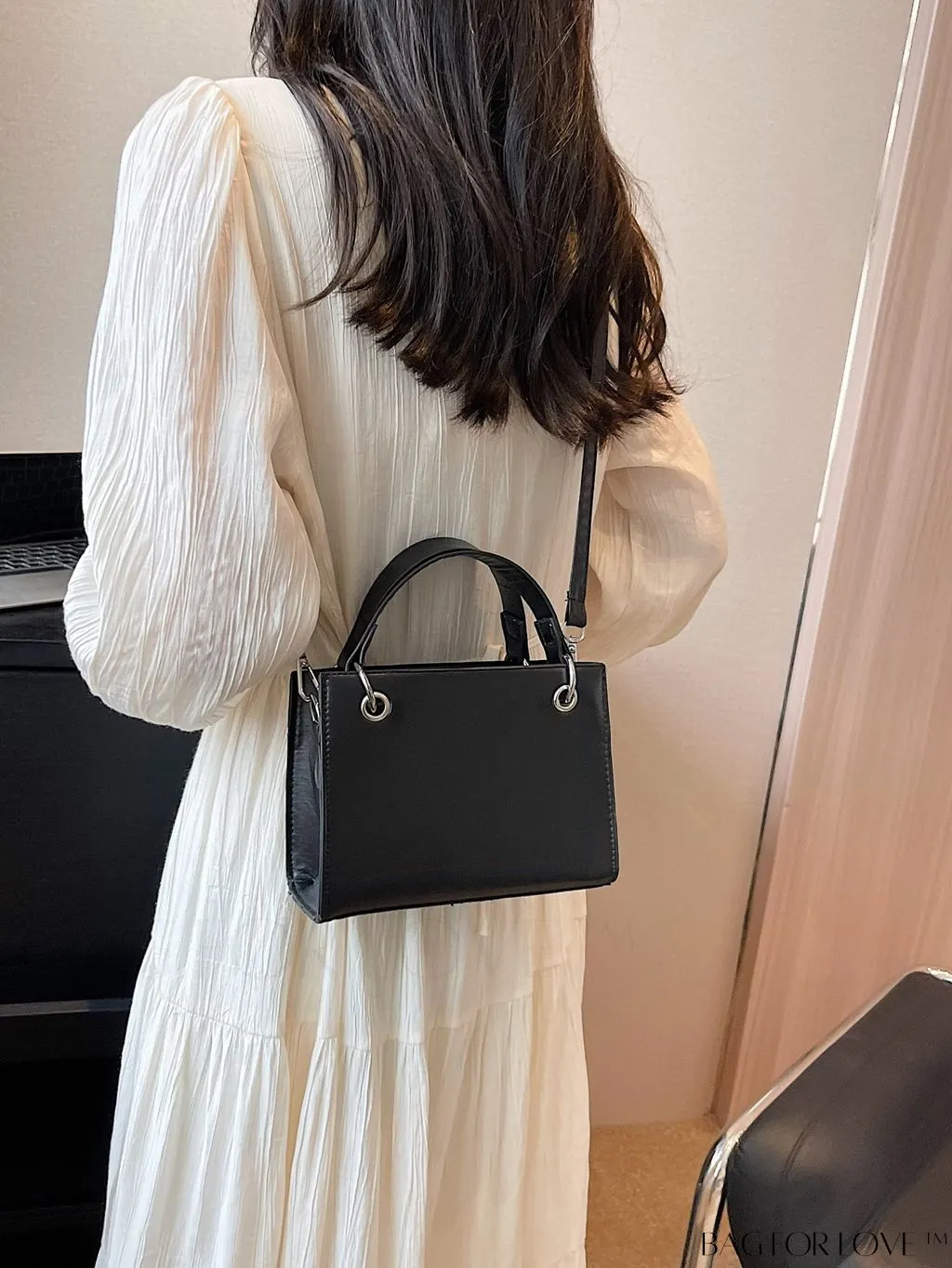 BagForLove - Stylish Mini Square Shoulder Bag - Casual PU Leather Accent