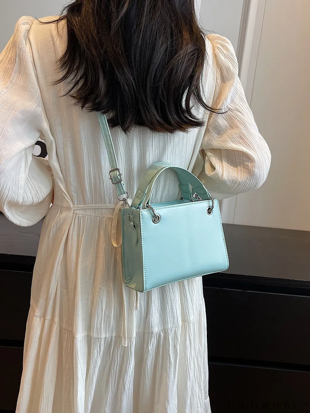 BagForLove - Stylish Mini Square Shoulder Bag - Casual PU Leather Accent