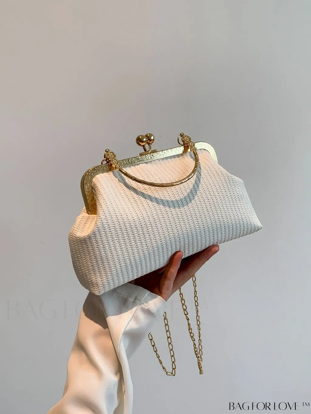 BagForLove - Stylish PU Clutch Bag with Chain Embellishment