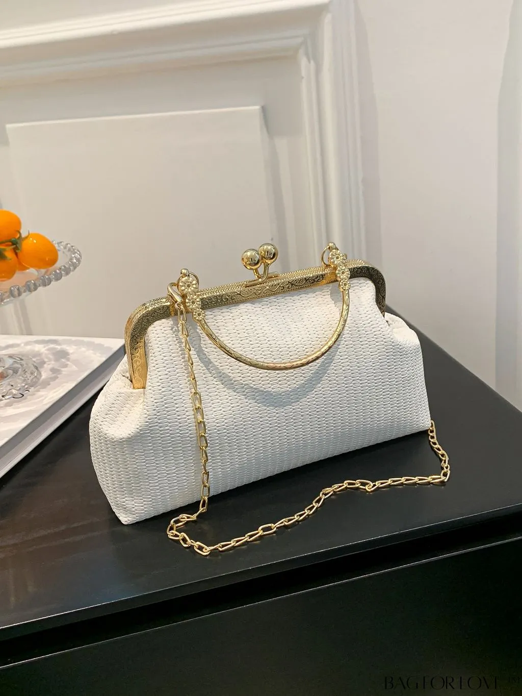 BagForLove - Stylish PU Clutch Bag with Chain Embellishment