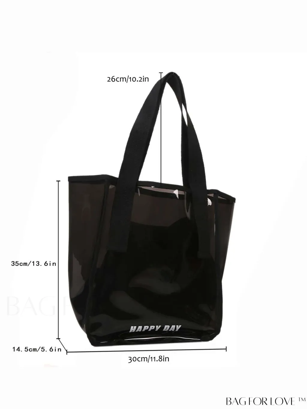 BagForLove - Stylish PVC Jelly Shoulder Bag with Mesh Inner Compartment - Perfect for Swimming or Fashion
